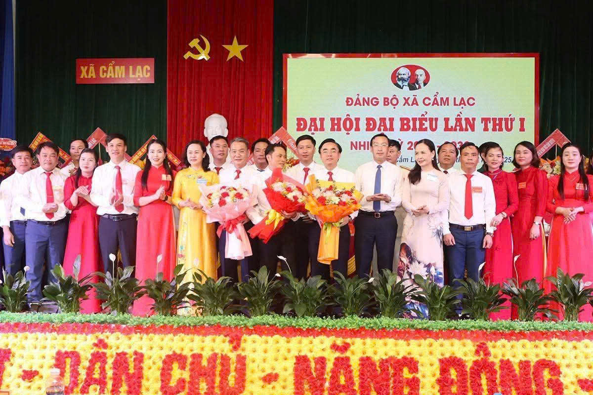 Đảng bộ xã Cẩm Lạc tổ chức thành công Đại hội đại biểu lần thứ I, nhiệm kỳ 2025 - 2030.