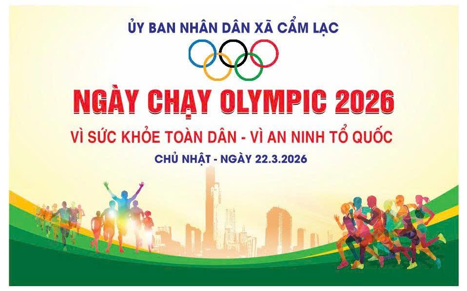 Cẩm Lạc tổ chức "Ngày chạy Olympic - Vì sức khỏe toàn dân - Vì an ninh Tổ quốc