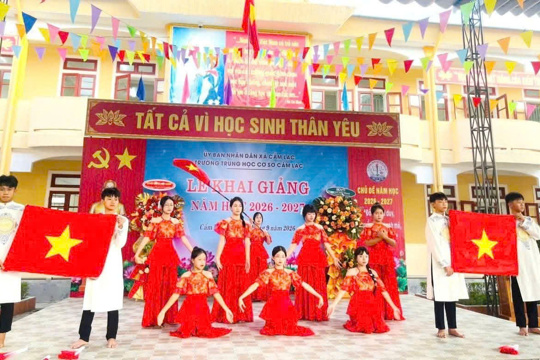  Cẩm Lạc rộn ràng ngày hội khai trường năm học 2026-2027