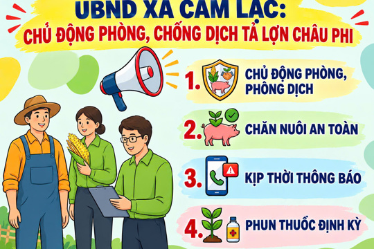 Cẩm Lạc tăng cường phòng, chống dịch tả lợn châu phi