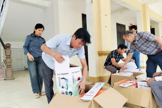 Cẩm Lạc tiếp nhận, bàn giao trang thiết bị cứu hộ, cứu nạn phục vụ phòng, chống thiên tai năm 2026