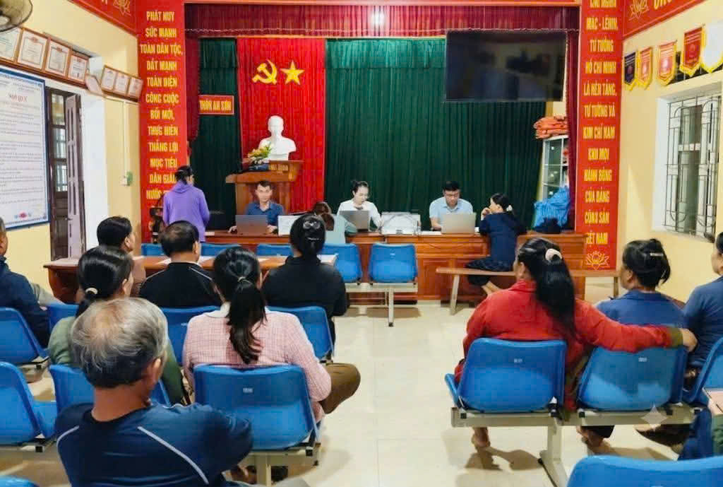 Xã Cẩm Lạc huy động cả hệ thống chính trị đẩy nhanh tiến độ làm sạch dữ liệu đất đai