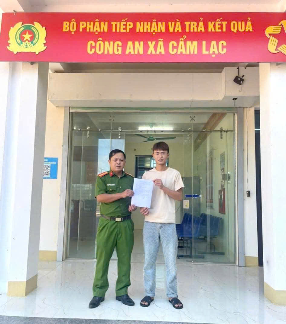Công dân Lê Ngọc An tình nguyện thực hiện nghĩa vụ Công an Nhân dân năm 2026 