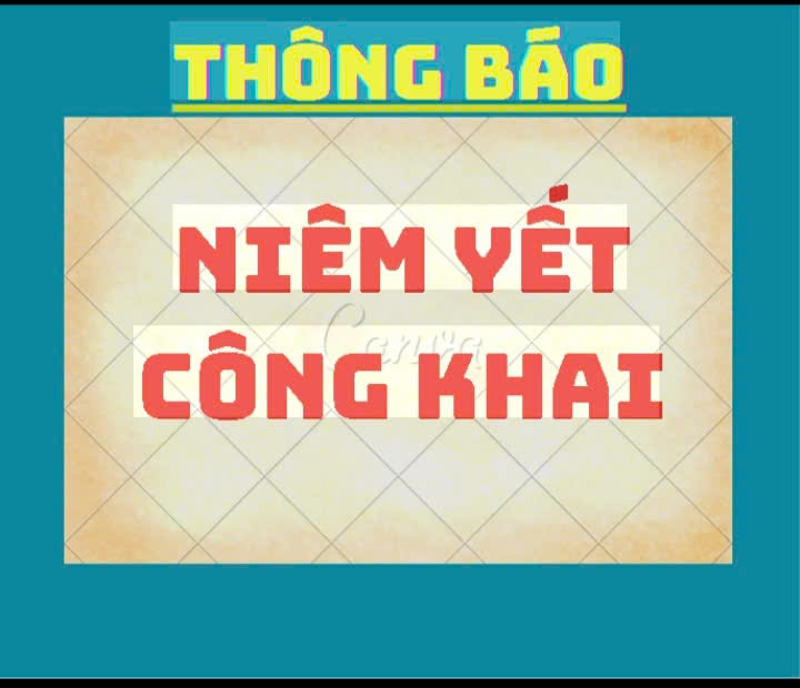 Thông báo niêm yết công khai Danh sách xét duyệt hồ sơ đề nghị cấp đổi giấy chứng nhận quyền sử dụng đất đối với thửa đất có diện tích tăng thêm so với GCN đã cấp 